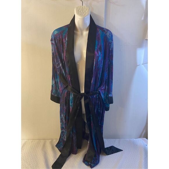 Sofia Vergas Rayon Robe Medium rn # 123475 MoonWalk Mult - Picture 1 of 6